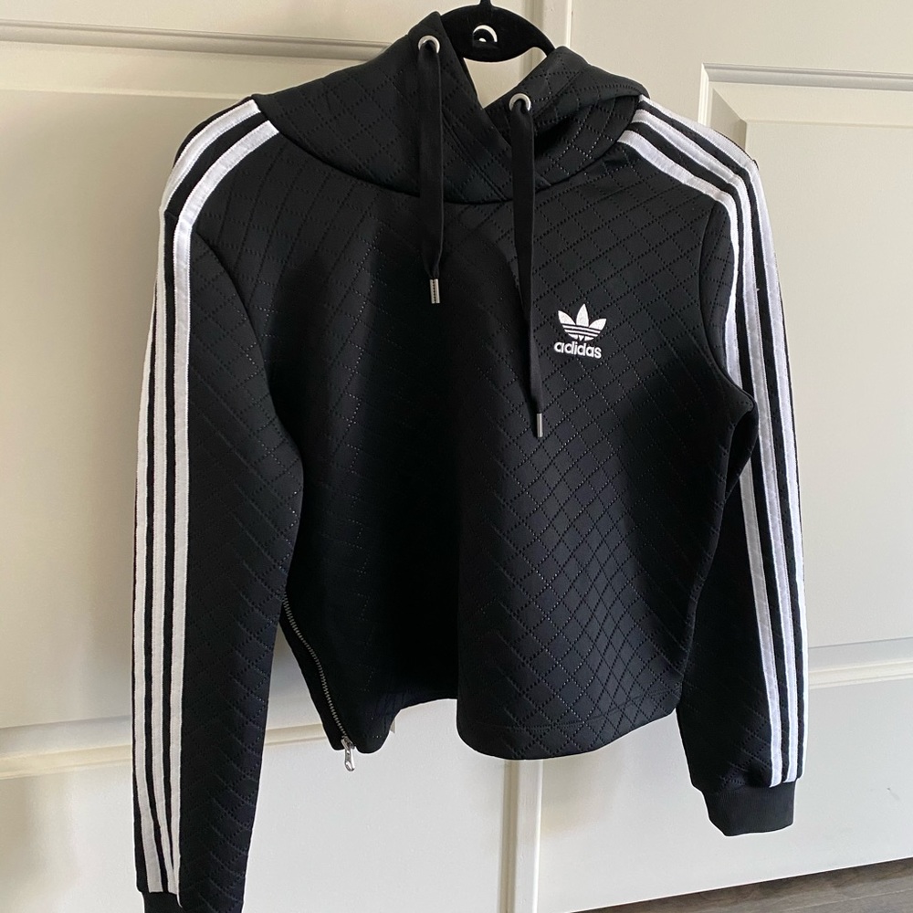 Rare Adidas striped sweatshirt hoodie